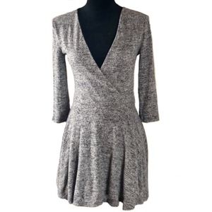 Kimchi Blue by Urban Outfitters Gray Wrap Dress